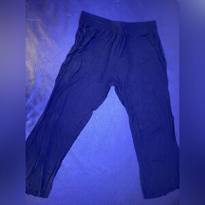 Black Womens Drawstring Lounge Pants